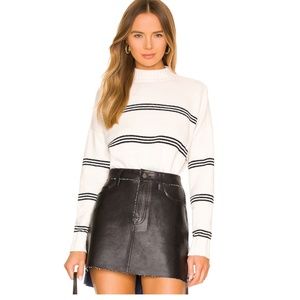Sanctuary Feel Good Oversized Tunic Sweater Mock neck Moonlight